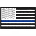 FLAG REFLECTIVE PATCH with BLUE LINE